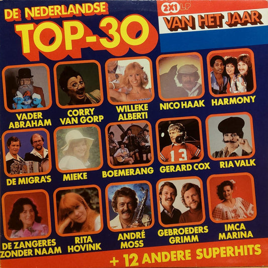 Various - De Nederlandse Top 30 Van Het Jaar (LP) 51350 Vinyl LP Dubbel Goede Staat