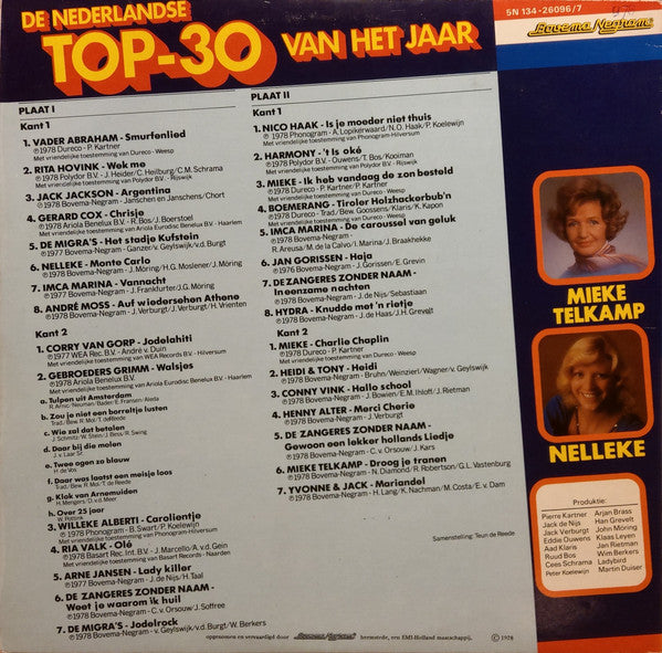 Various - De Nederlandse Top 30 Van Het Jaar (LP) 51350 Vinyl LP Dubbel Goede Staat