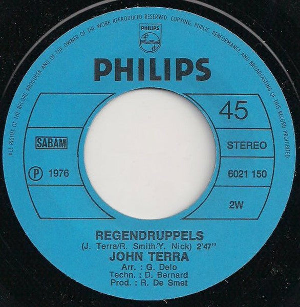 John Terra - Welkom Thuis Vinyl Singles
