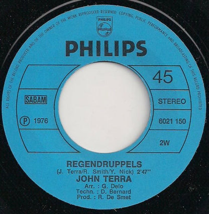 John Terra - Welkom Thuis Vinyl Singles