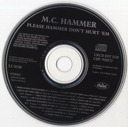 MC Hammer - Please Hammer Don't Hurt 'Em (CD) Compact Disc Goede Staat