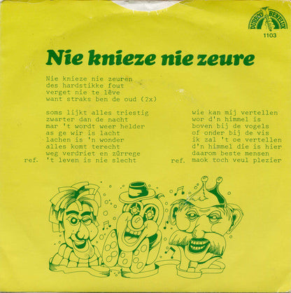 John en de Hofzangers en Zangeressen / Johnny Boys - Nie Knieze, Nie Zeure / De Souza * 27906 Vinyl Singles VINYLSINGLES.NL
