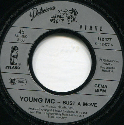 Young MC - Bust A Move Vinyl Singles Vinyl (VG) <br> Hoes Generic