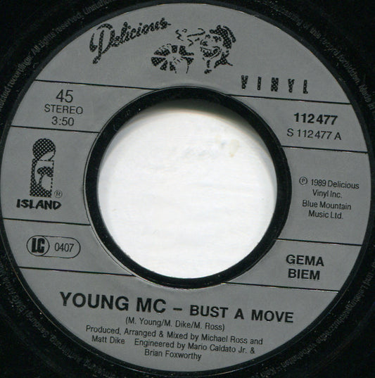 Young MC - Bust A Move Vinyl Singles Vinyl (VG) <br> Hoes Generic