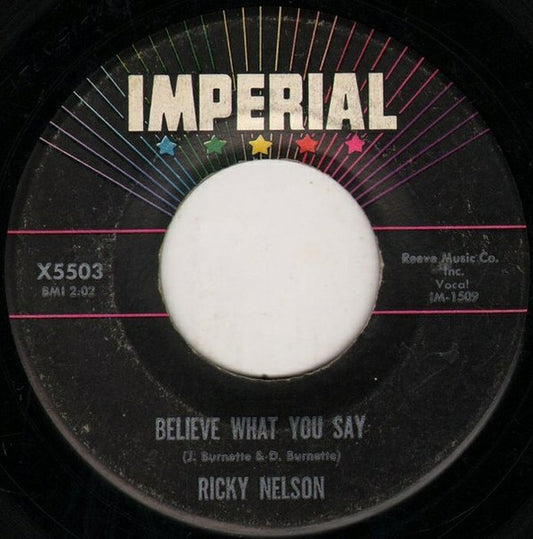 Ricky Nelson - My Bucket's Got A Hole In It