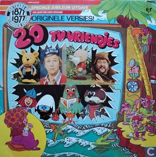 Various - 20 Tv-Vriendjes (LP) Vinyl LP Vinyl Very Good (VG) <br> Hoes Good Plus (G+)