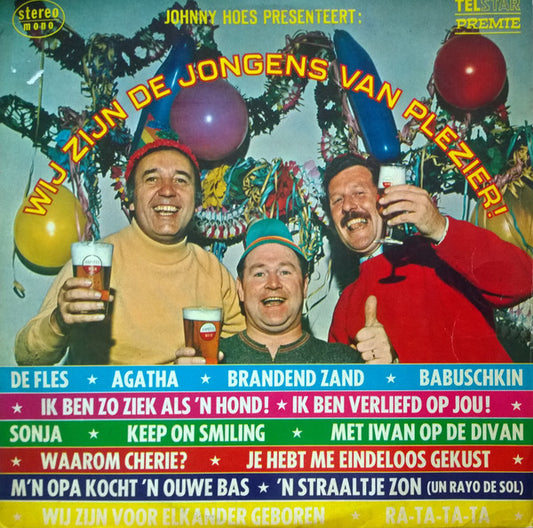 Various - Wij Zijn De Jongens Van Plezier ! (LP) Vinyl LP Vinyl Very Good (VG) <br> Hoes Good Plus (G+)