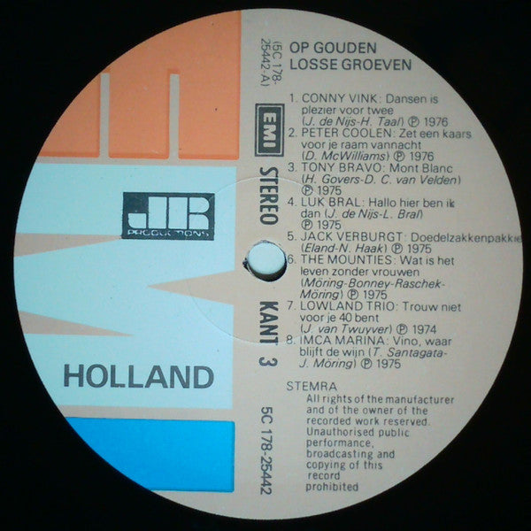 Various - Op Gouden Losse Groeven 3 (LP) Vinyl LP Dubbel Vinyl Very Good (VG) <br> Hoes Good Plus (G+)