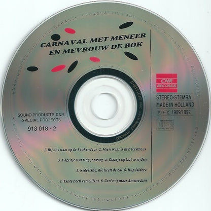 Meneer En Mevrouw De Bok - Carnaval Met Meneer En Mevrouw De Bok (CD) Compact Disc Goede Staat