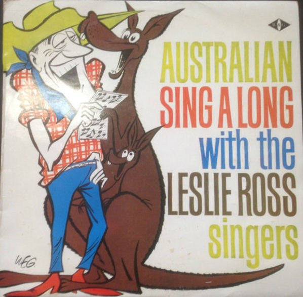 Leslie Ross Singers - Australian Sing-Along (LP) Vinyl LP Vinyl Very Good (VG) <br> Hoes Good Plus (G+)