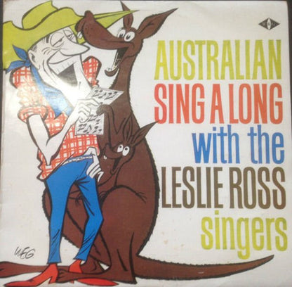 Leslie Ross Singers - Australian Sing-Along (LP) Vinyl LP Vinyl Very Good (VG) <br> Hoes Good Plus (G+)
