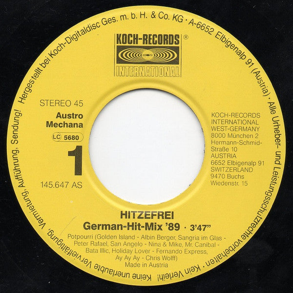 Various - Hitzefrei - German-Hit-Mix '89