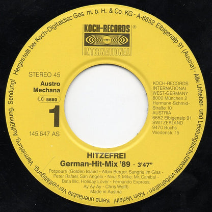 Various - Hitzefrei - German-Hit-Mix '89