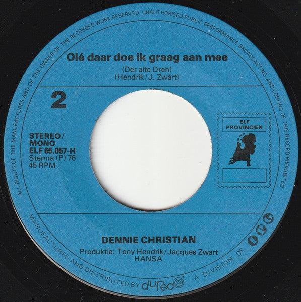 Dennie Christian - Besame Mucho Vinyl Singles Vinyl Very Good (VG) <br> Hoes Generic