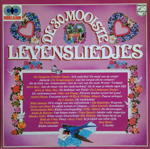 Various - De 30 Mooiste Levensliedjes (LP) Vinyl LP Dubbel Vinyl Very Good (VG) <br> Hoes Good Plus (G+)