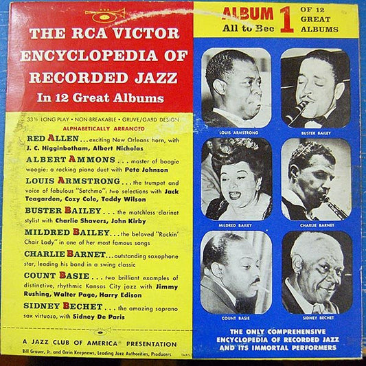 Various - The RCA Victor Encyclopedia Of Recorded Jazz: Album 1 All to Bec Vinyl Singles Vinyl Very Good (VG) <br> Hoes Good Plus (G+)