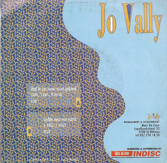 Jo Vally - Had Ik Jou Maar Nooit Gekend 37089