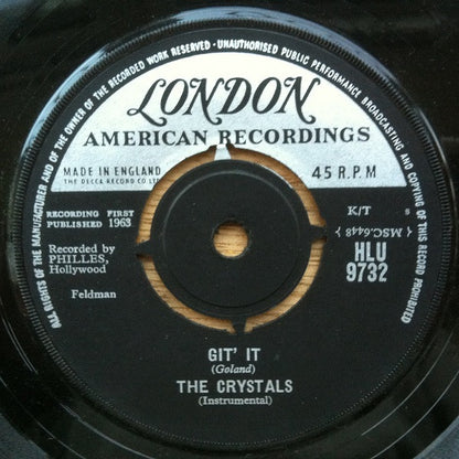 Crystals - Da Doo Ron Ron Vinyl Singles Vinyl Very Good (VG) <br> Hoes Generic