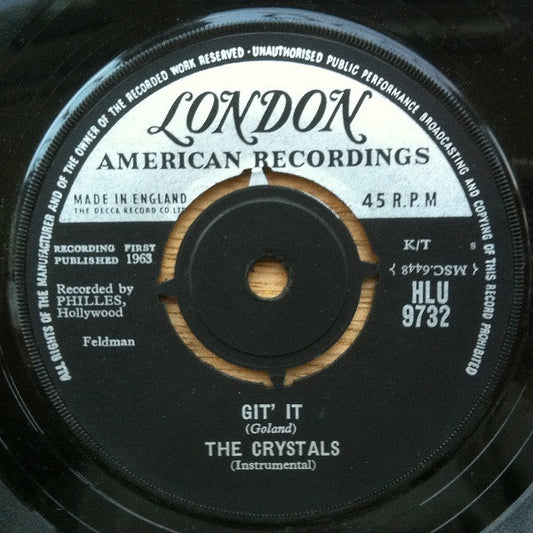 Crystals - Da Doo Ron Ron Vinyl Singles Vinyl Very Good (VG) <br> Hoes Generic