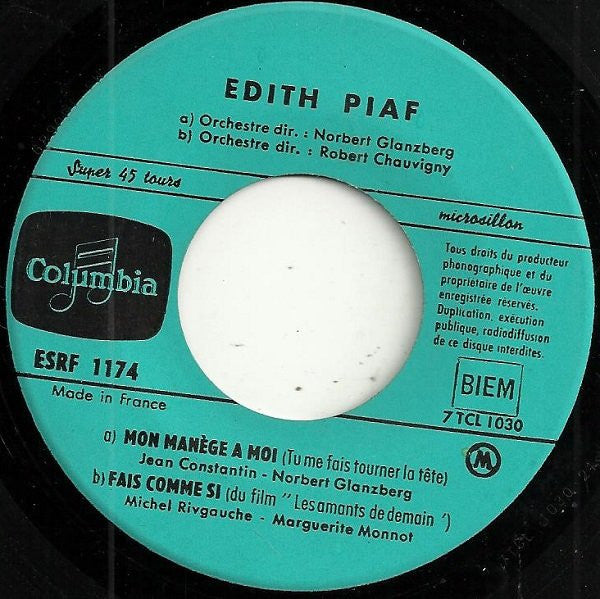 Edith Piaf - Mon Manège À Moi (EP) 39148 Vinyl Singles Goede Staat