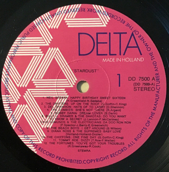 Various - Delta Presents 44 Original Hits From The Soundtrack Of The Film Stardust (LP) Vinyl LP Dubbel Vinyl Very Good (VG) <br> Hoes Good Plus (G+)