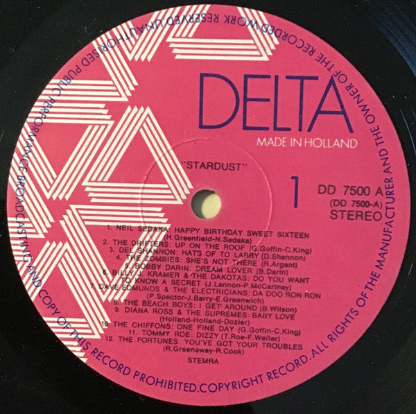 Various - Delta Presents 44 Original Hits From The Soundtrack Of The Film Stardust (LP) Vinyl LP Dubbel Vinyl Very Good (VG) <br> Hoes Good Plus (G+)