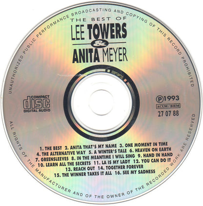 Lee Towers & Anita Meyer - The Best Of Lee Towers & Anita Meyer (CD) Compact Disc Goede Staat
