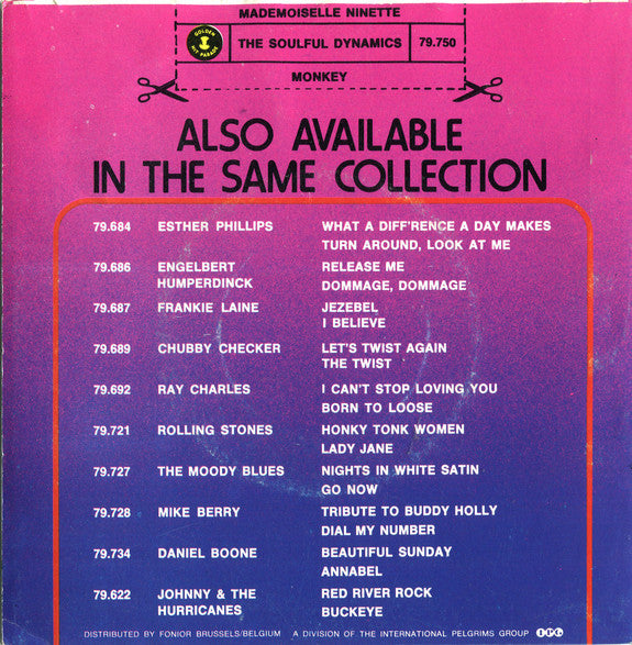 Soulful Dynamics - Mademoiselle Ninette Vinyl Singles Vinyl Very Good (VG) <br> Hoes Good Plus (G+)