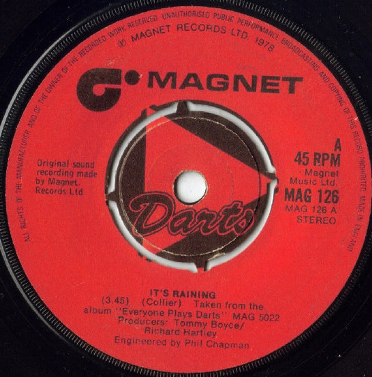 Darts - It's Raining Vinyl Singles Vinyl (VG) <br> Hoes Generic