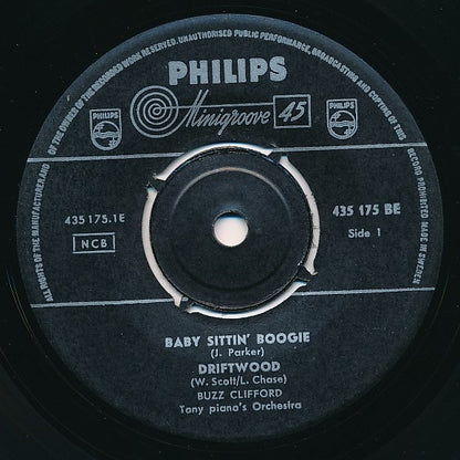 Buzz Clifford - Baby Sittin' Boogie Vinyl Singles EP Vinyl Very Good (VG) <br> Hoes Generic