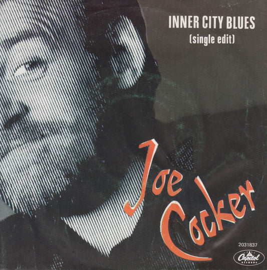 Joe Cocker - Inner City Blues Vinyl Singles Vinyl Very Good (VG) <br> Hoes Good Plus (G+)