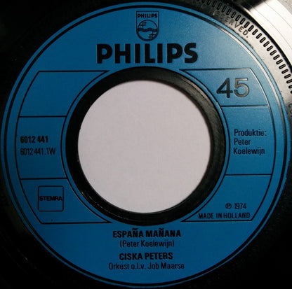 Ciska Peters - España Mañana Vinyl Singles Vinyl Goed / Hoes Generic