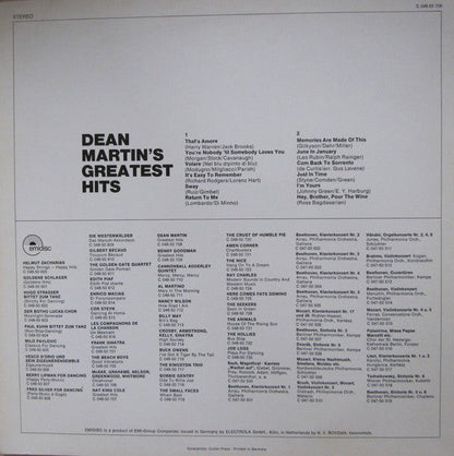 Dean Martin - Dean Martin's Greatest Hits (LP)
