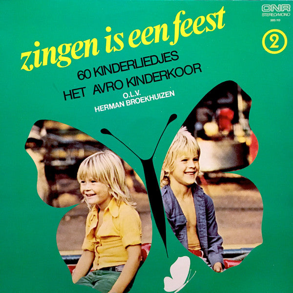 Kinderkoor Jacob Hamel - Zingen Is Een Feest 2 - 60 Kinderliedjes (LP) Vinyl LP Vinyl Very Good (VG) <br> Hoes Good Plus (G+)