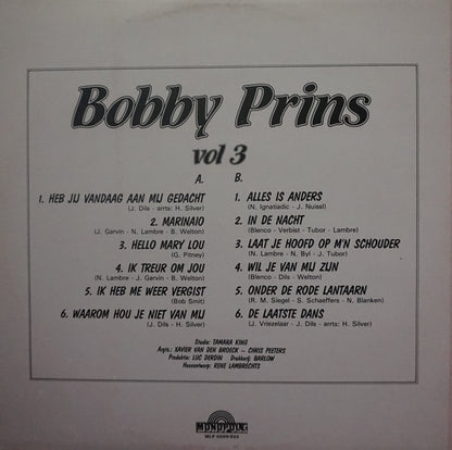 Bobby Prins - Bobby Prins Vol. 3 (LP) Vinyl LP Vinyl Very Good (VG) <br> Hoes Good Plus (G+)