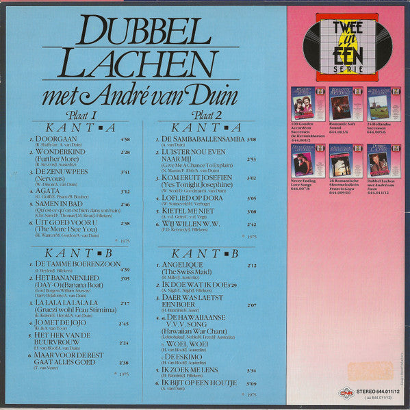 André van Duin - Dubbel Lachen Met André Van Duin (LP) 50891 Vinyl LP Dubbel Goede Staat