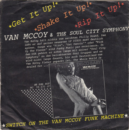 Van McCoy & The Soul City Symphony - Disco Baby 39568 Vinyl Singles Goede Staat