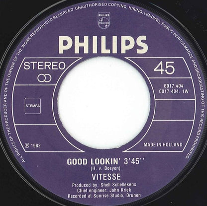 Vitesse - Good Lookin' Vinyl Singles Vinyl Very Good (VG) <br> Hoes Generic