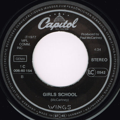 Wings - Mull Of Kintyre Vinyl Singles Vinyl (VG) <br> Hoes Generic