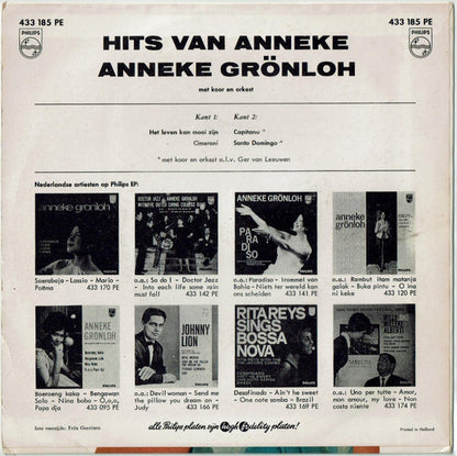 Anneke Grönloh - Hits Van Anneke (EP) 34995 Vinyl Singles EP Goede Staat