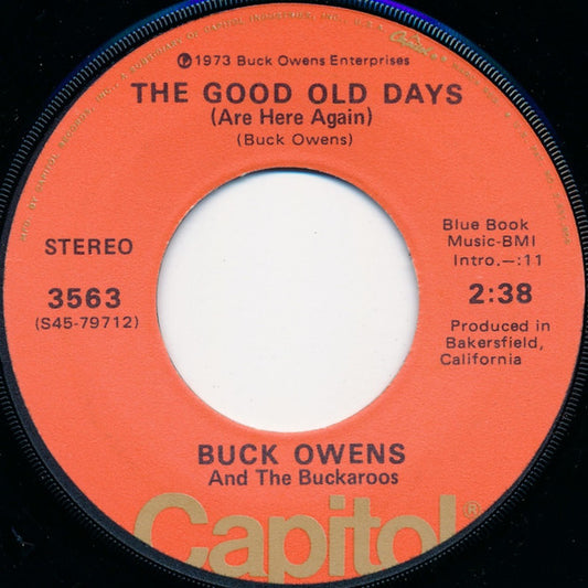 Buck Owens And His Buckaroos - Ain't It Amazing, Gracie Vinyl Singles Vinyl Zeer Goed / Hoesje Generic "VINYLSINGLES.NL"