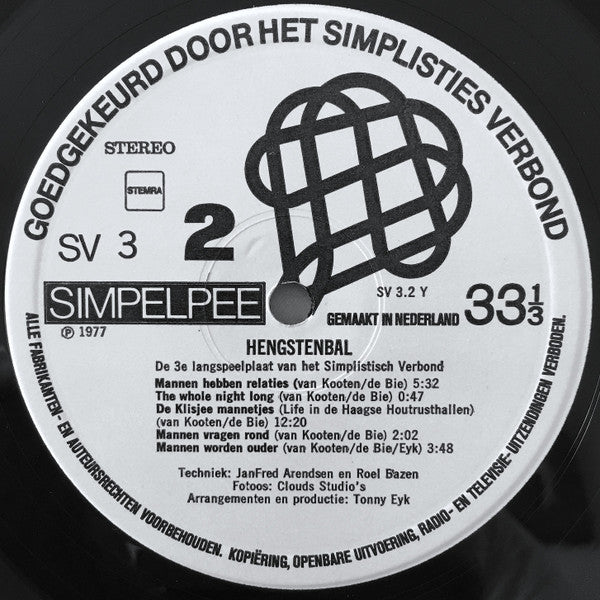 Simplisties Verbond - Hengstenbal (LP) 49849 Vinyl LP VINYLSINGLES.NL
