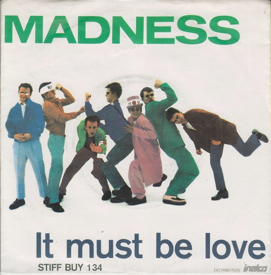 Madness - It Must Be Love Vinyl Singles Vinyl Very Good (VG) <br> Hoes Good Plus (G+)
