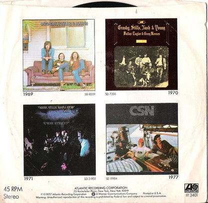 Crosby, Stills & Nash - Just A Song Before I Go Vinyl Singles Vinyl Goed / Hoes Redelijk