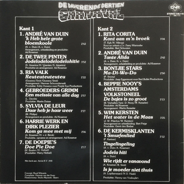 Various - De Daverende Dertien Carnaval (LP)