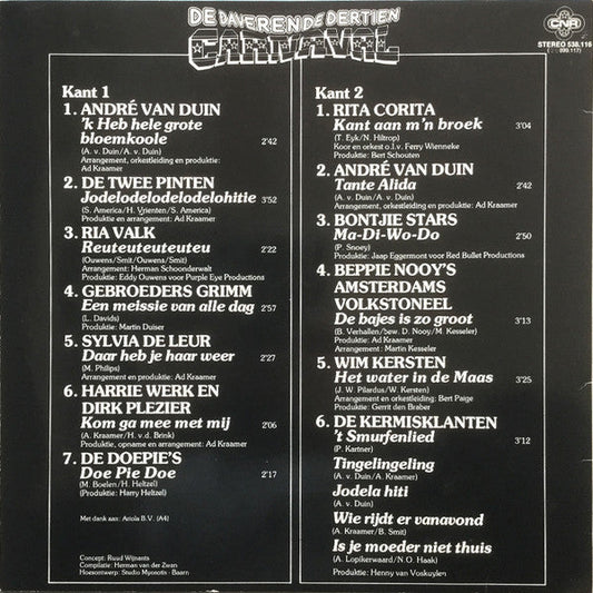 Various - De Daverende Dertien Carnaval (LP) Vinyl LP Vinyl Zeer Goed / Hoesje Goed "VINYLSINGLES.NL"