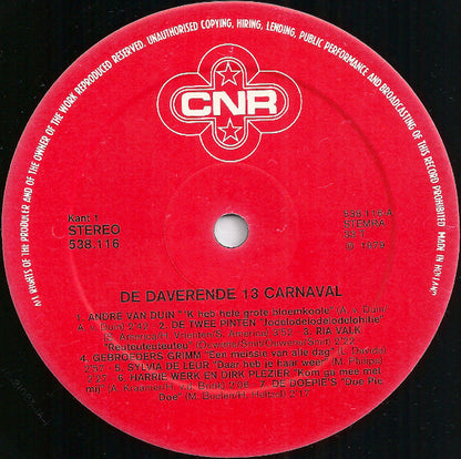 Various - De Daverende Dertien Carnaval (LP)