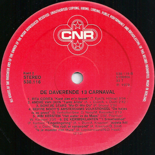 Various - De Daverende Dertien Carnaval (LP) 48175