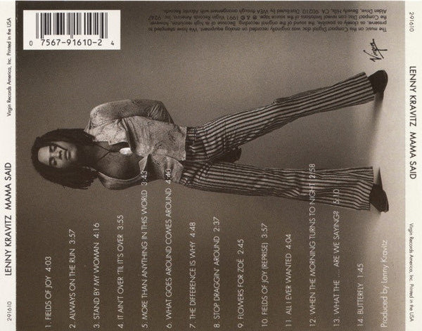Lenny Kravitz - Mama Said (CD) Compact Disc Goede Staat