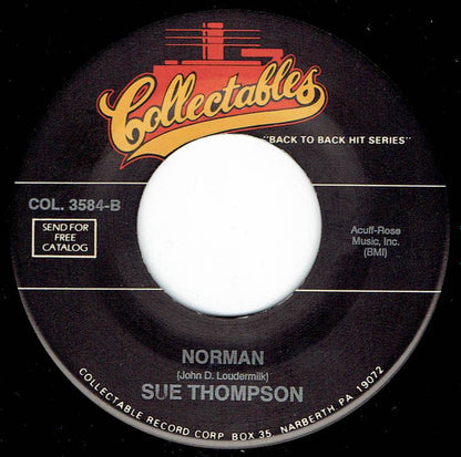 Sue Thompson - Paper Tiger Vinyl Singles Vinyl Very Good (VG) <br> Hoes Generic